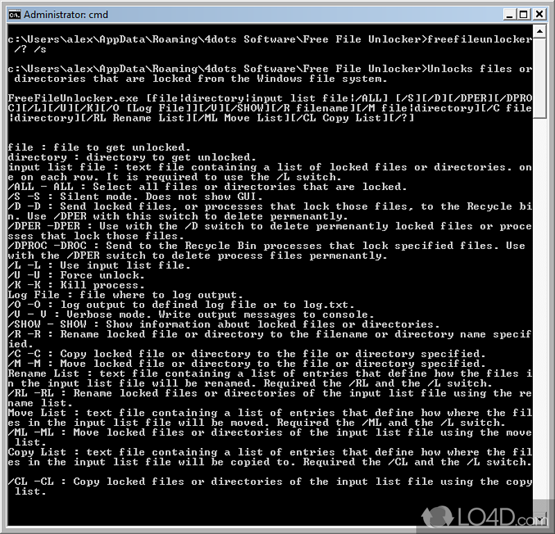 Unlock files,avoid error messages when trying to delete them - Screenshot of Free File Unlocker