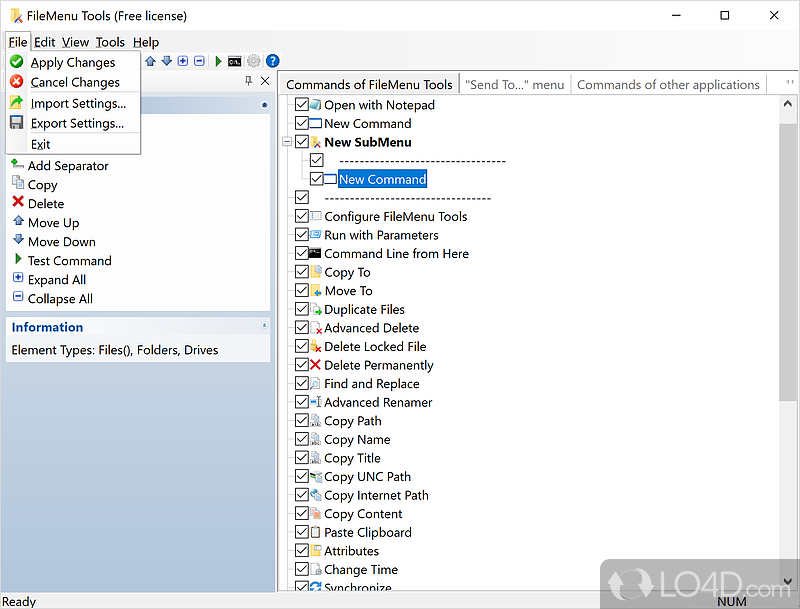 FileMenu Tools screenshot