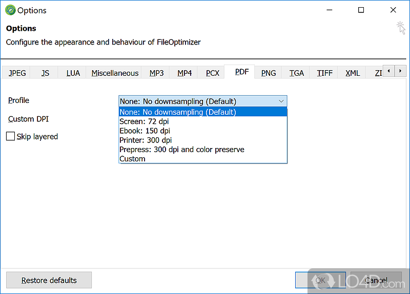 FileOptimizer screenshot