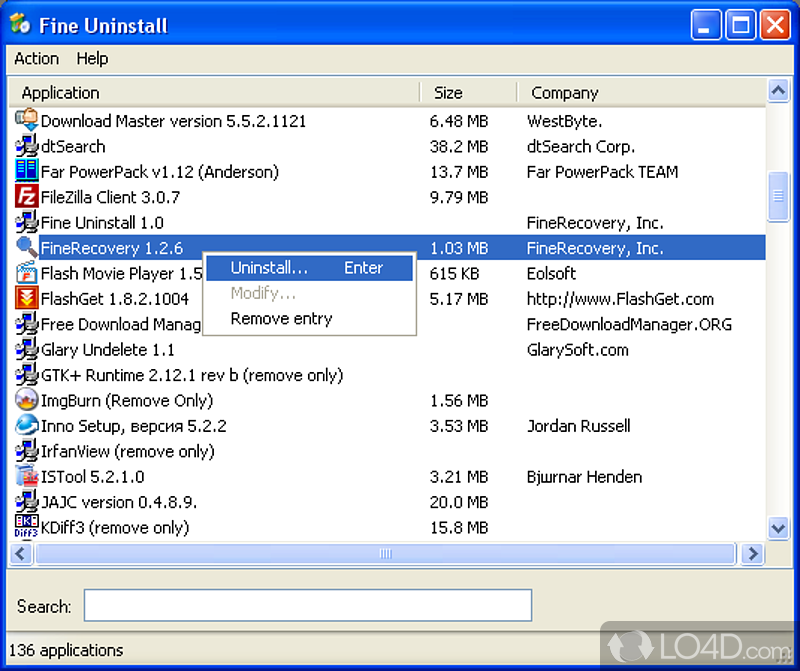 Recovery any files from hard drive, CD, DVD - Screenshot of FineRecovery