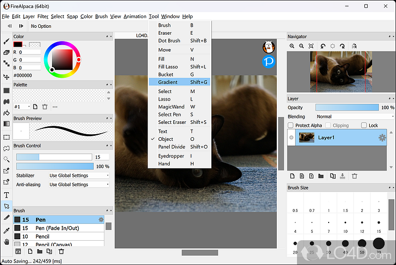 Easy-to-use image editor for Windows PCs - Screenshot of FireAlpaca