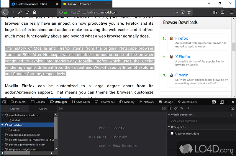 Refreshed looks thanks to a new user interface called Photon - Screenshot of Firefox Developer Edition