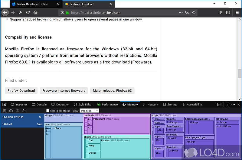 Get the latest features, fast performance, and the development tools - Screenshot of Firefox Developer Edition