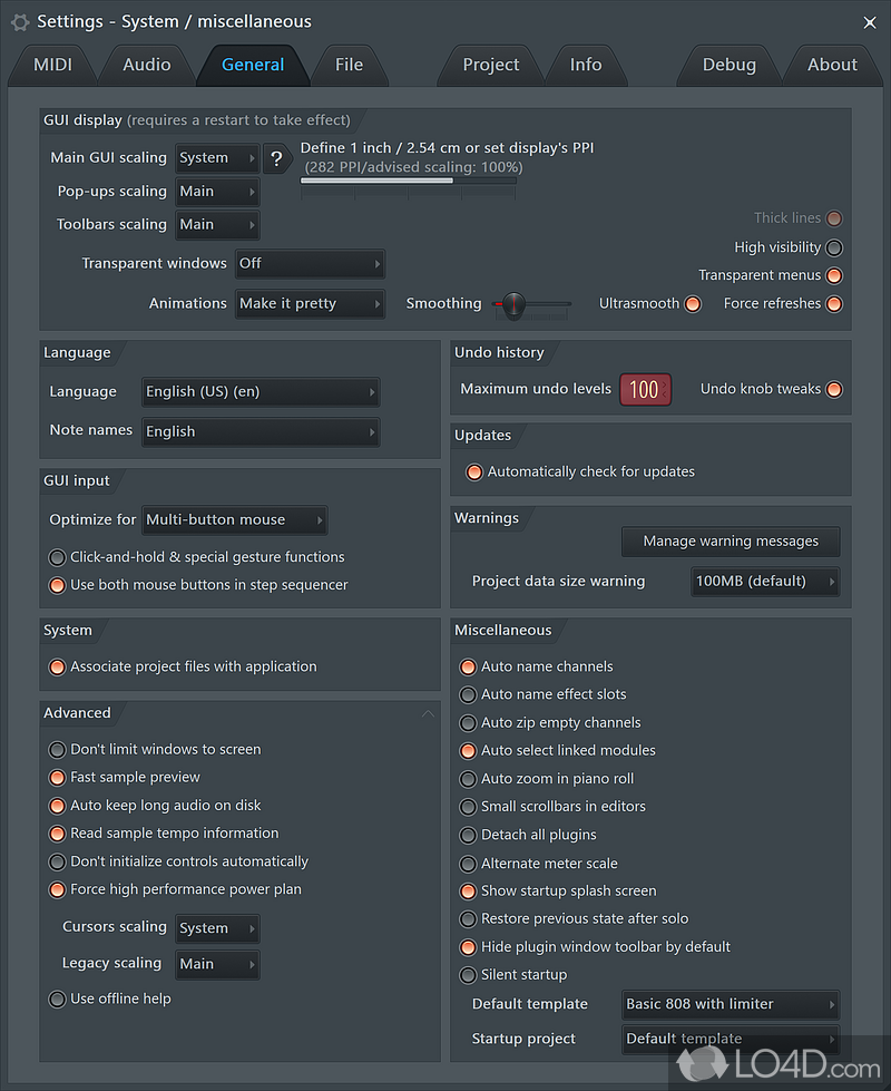 FL Studio: LMMS 64 bit - Screenshot of FL Studio