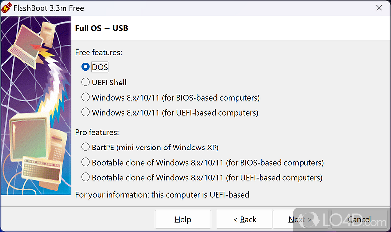 Make bootable USB with Windows - Screenshot of FlashBoot