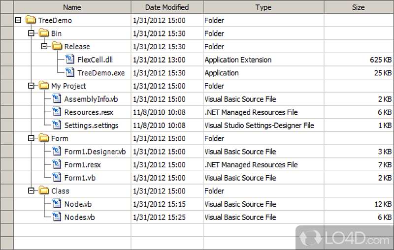 Flexible and easy to use grid control - Screenshot of FlexCell Grid Control