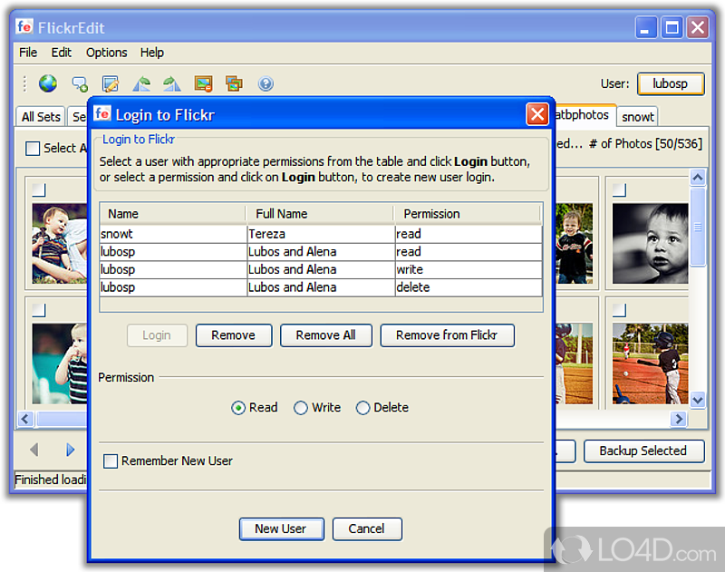 A handy Flickr desktop client - Screenshot of FlickrEdit