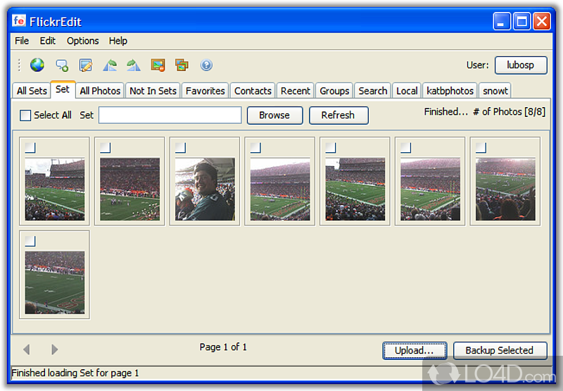 Better Way to Backup and Access Flickr Photos - Screenshot of FlickrEdit