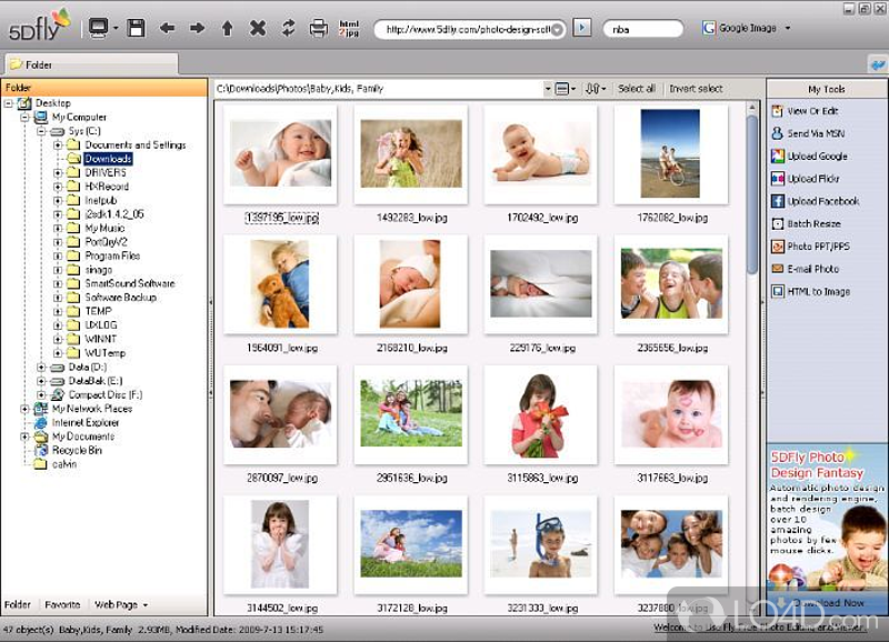 Fly Photo Editor Free: User interface - Screenshot of Fly Photo Editor Free