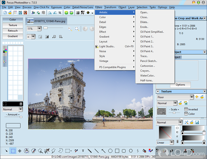 Focus Photoeditor screenshot