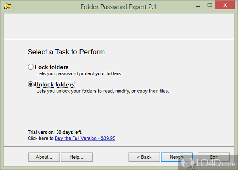 Folder Password Expert screenshot