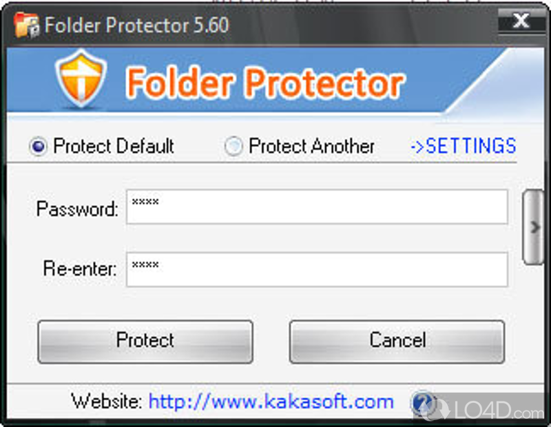 KaKa Foder protector is a powerful and program for protection - Screenshot of Folder Protector