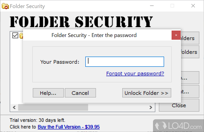 Folder Security screenshot