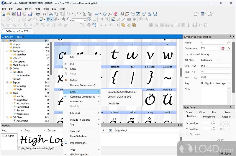 free for ios download FontCreator Professional 15.0.0.2945