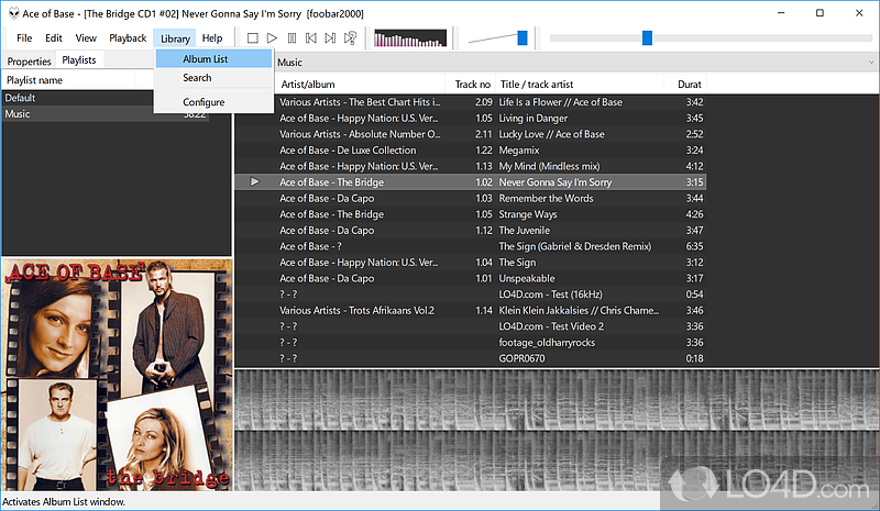 Simplest, most minimalistic interface - Screenshot of foobar2000