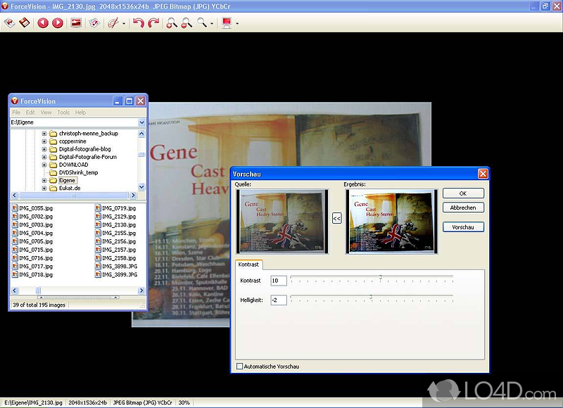 Multiformat image viewer with editing functions - Screenshot of ForceVision