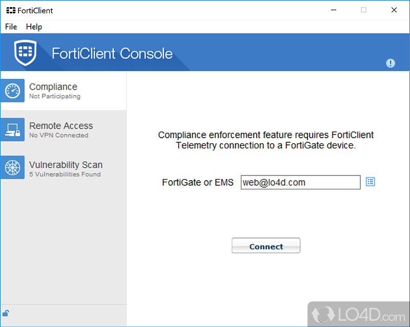 Antivirus, VPN and other securioty tools - Screenshot of FortiClient