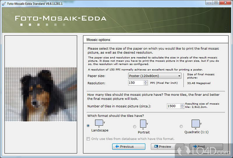 Foto-Mosaik-Edda screenshot