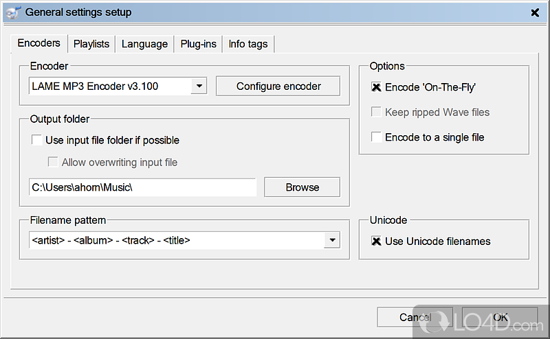 Converts audio files - Screenshot of fre:ac
