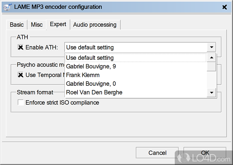 Multi-core optimized encoders - Screenshot of fre:ac