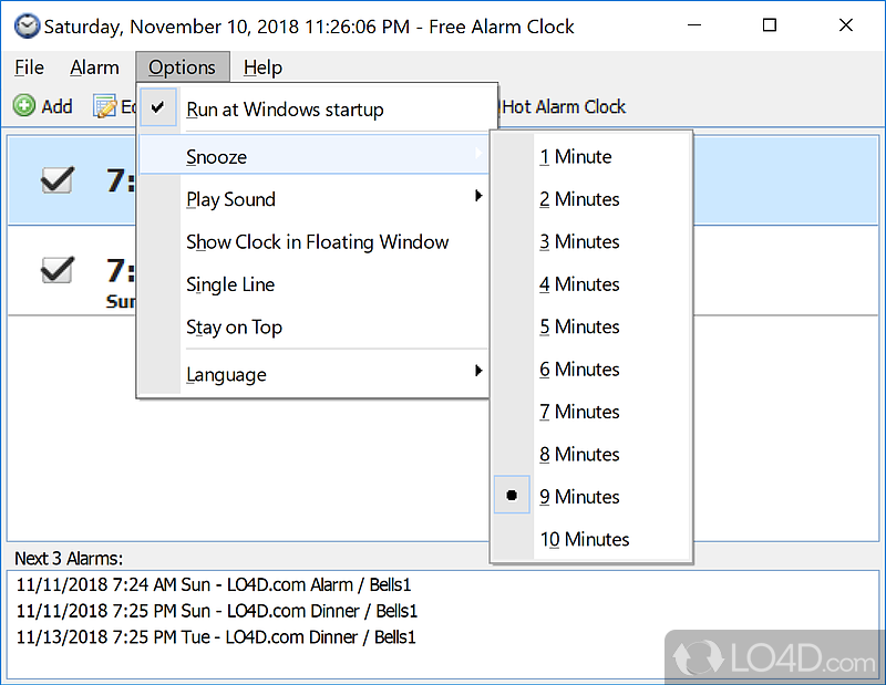 Free Alarm Clock: Alarm - Screenshot of Free Alarm Clock