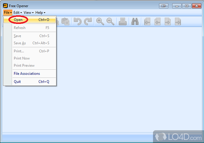 Open the most popular file types, whether they are documents, multimedia files - Screenshot of Free Opener