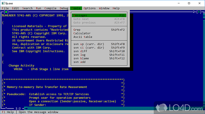 Completely and open source Pascal compiler for Windows - Screenshot of Free Pascal