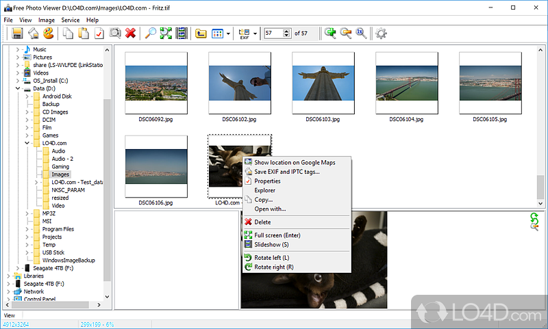 Clean environment and quick setup - Screenshot of Free Photo Viewer