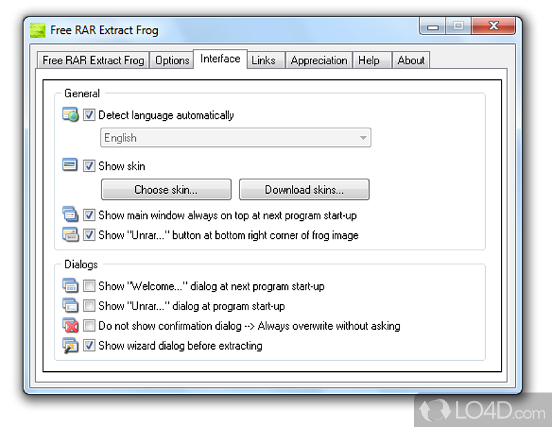 free rar extractor frog