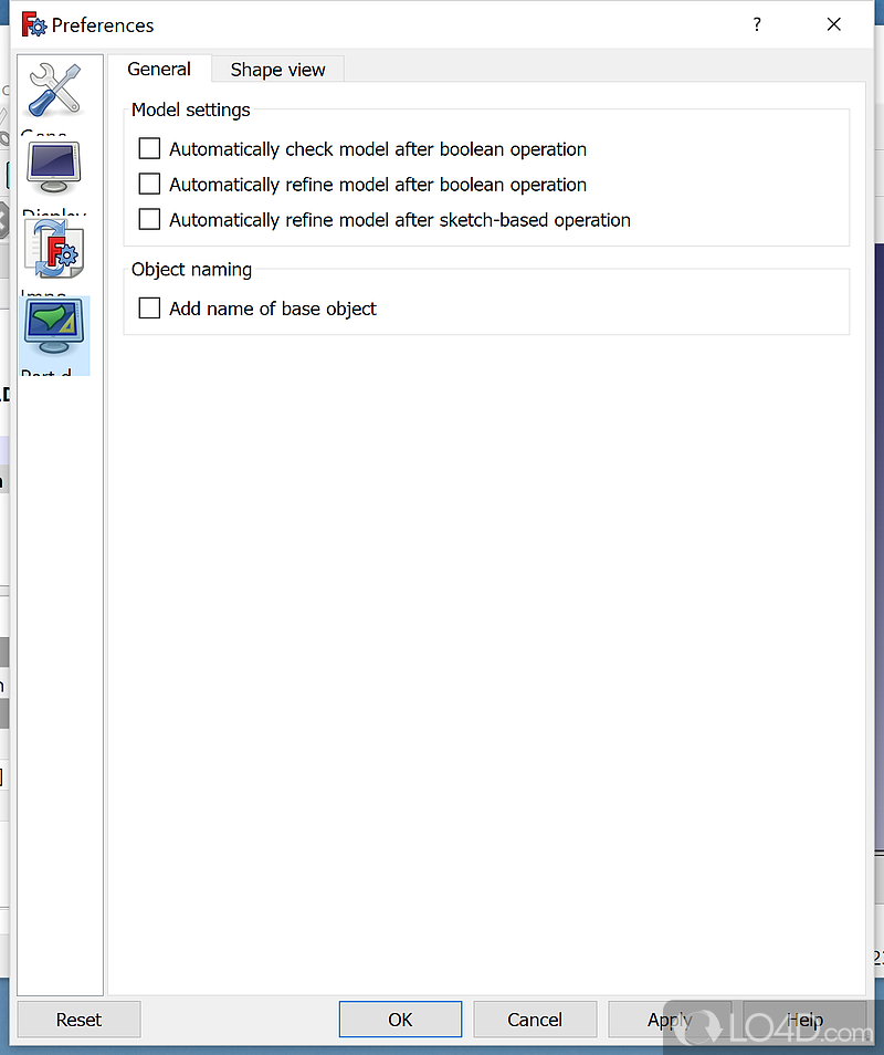 Add plugin extensions and different modules - Screenshot of FreeCAD