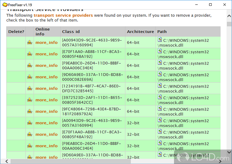 Detect and remove malicious software from your PC - Screenshot of FreeFixer