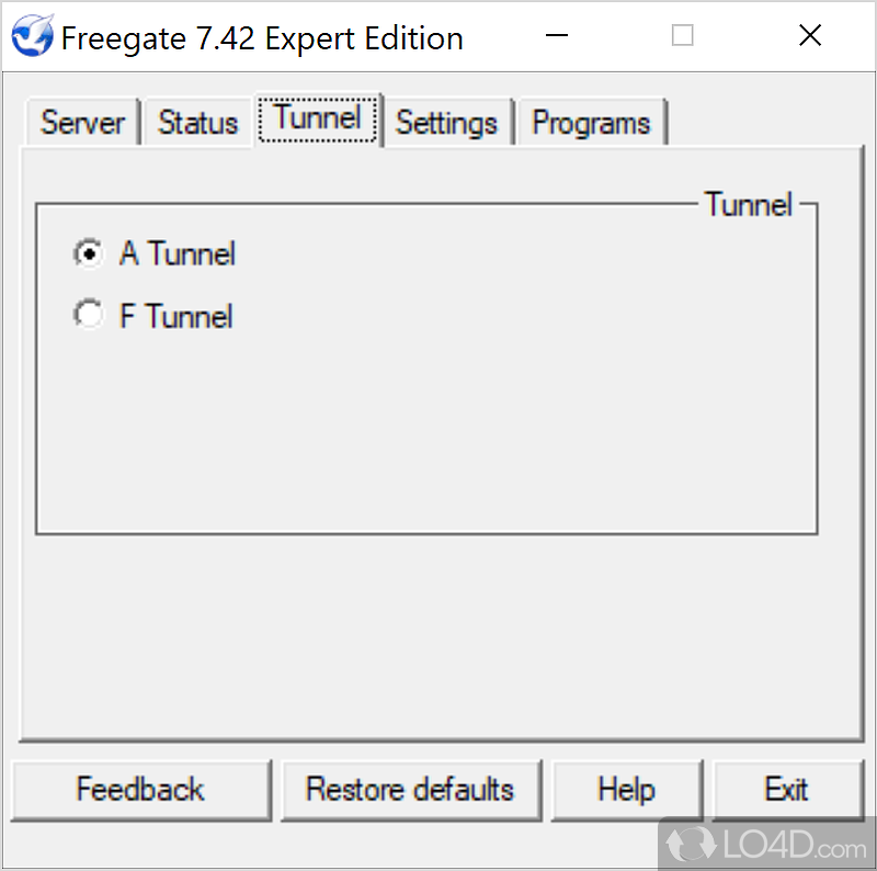 Surf the web without restrictions - Screenshot of Freegate Expert Edition