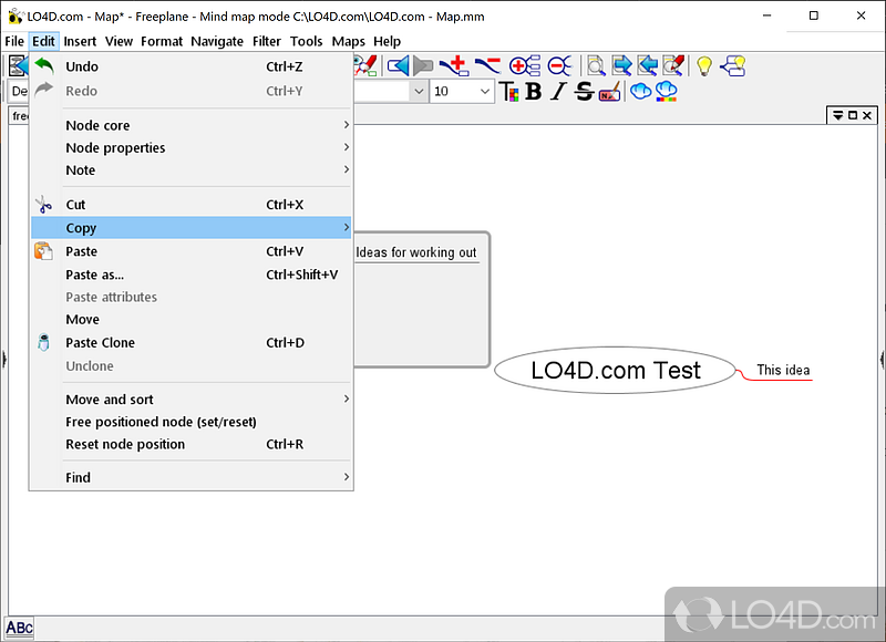 Create comprehensive mind maps in practically no time - Screenshot of Freeplane