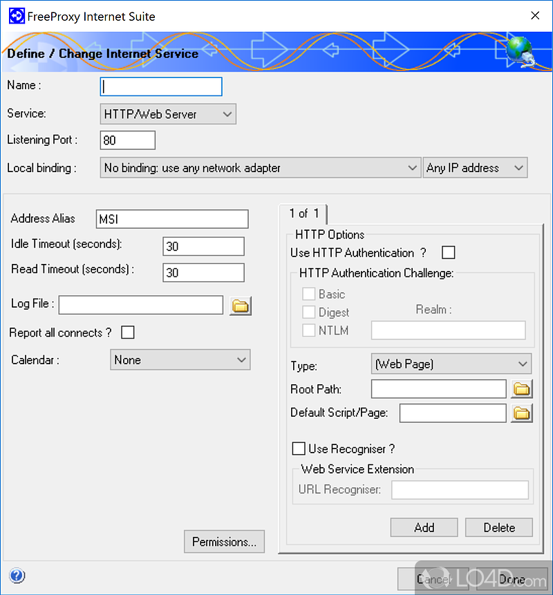 FreeProxy Internet Suite screenshot