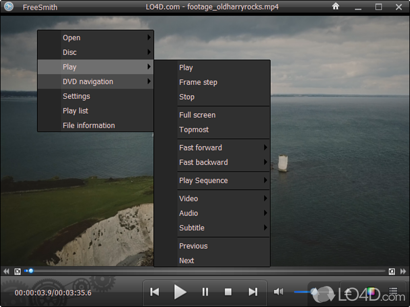 FreeSmith Video Player: Free media player - Screenshot of FreeSmith Video Player