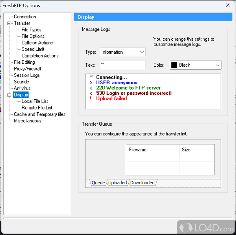 An straightforward FTP client with support for multithreading and resuming - Screenshot of Fresh FTP