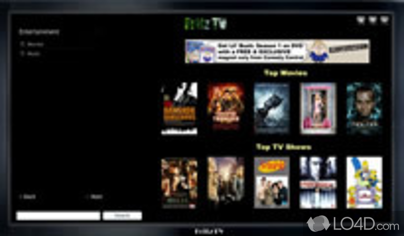 Free Internet television for PC - Screenshot of FritzTv