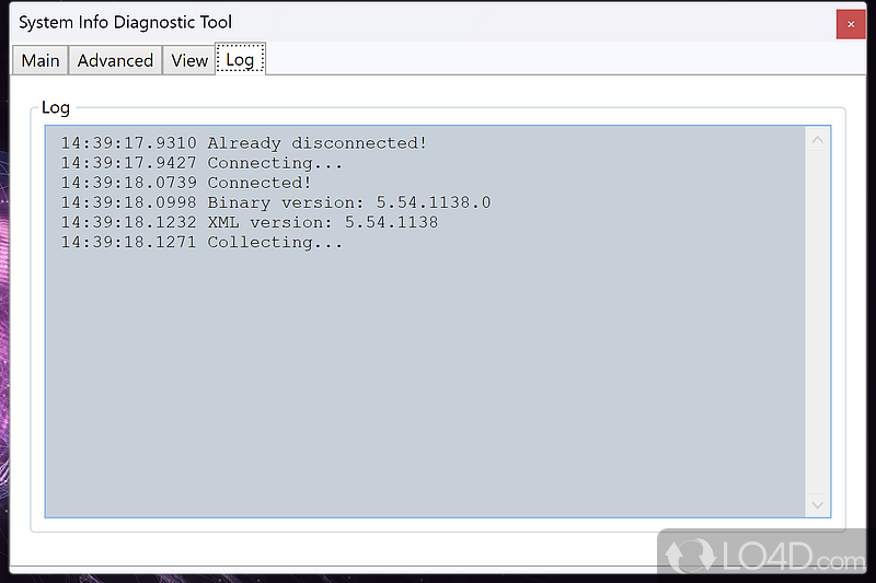 System information and activity logs - Screenshot of Futuremark SystemInfo