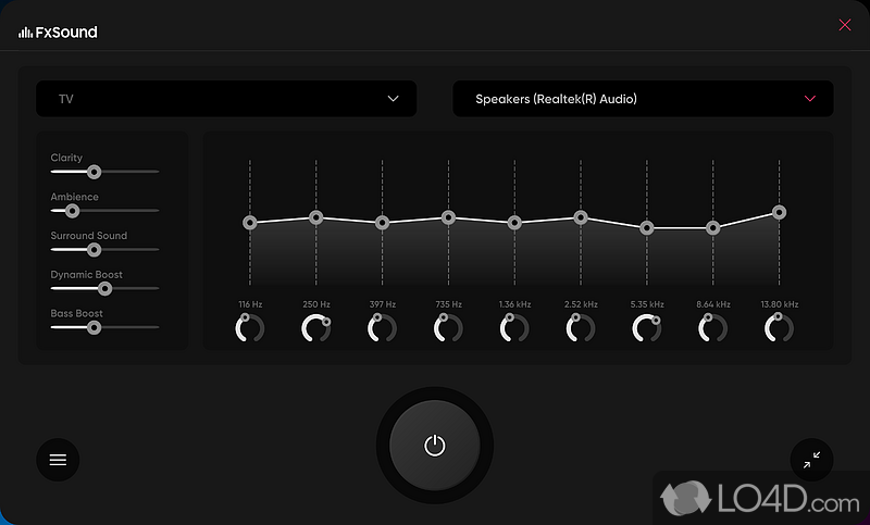 Seriously boost your audio quality free trial - Screenshot of FxSound
