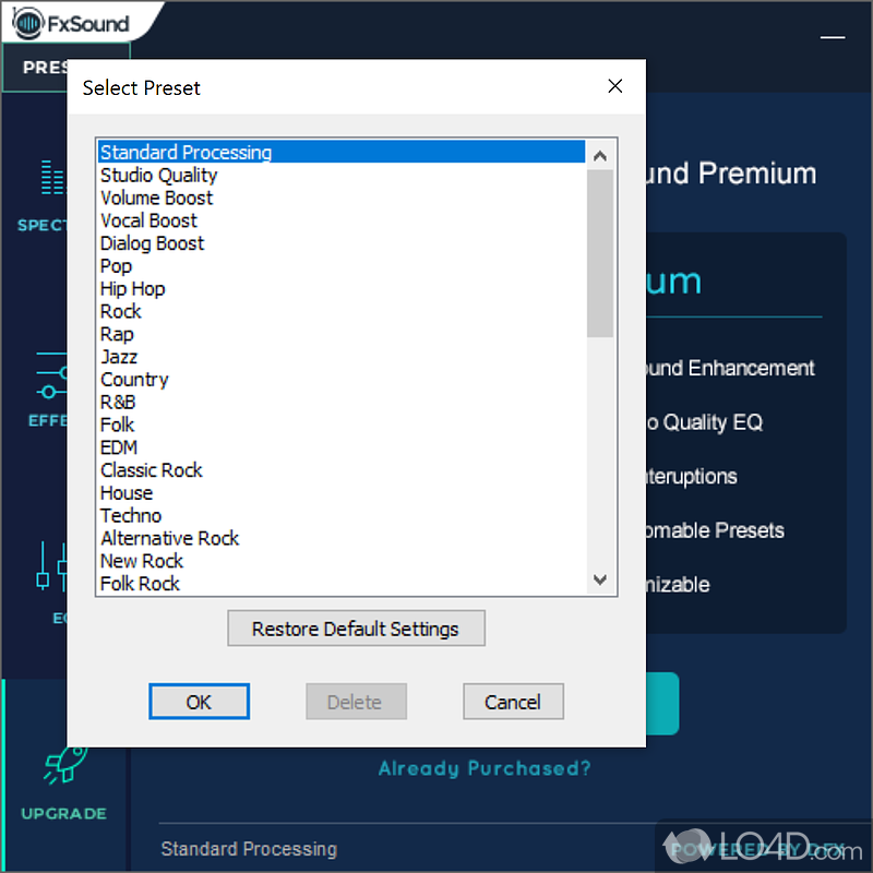 Add clarity to your Windows computer - Screenshot of FXSound Enhancer