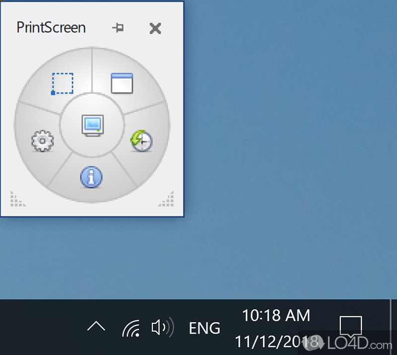 Unobtrusive and clear-cut GUI - Screenshot of Gadwin PrintScreen