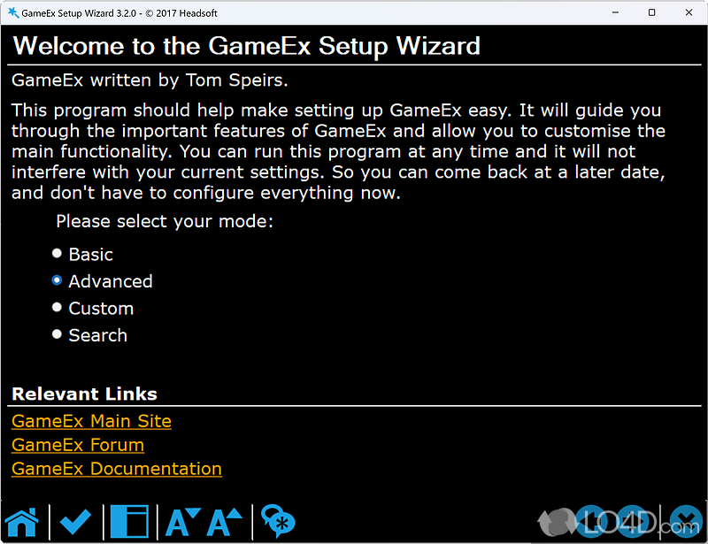 Organizer and launcher for MAME, GameBase, Daphne - Screenshot of GameEx