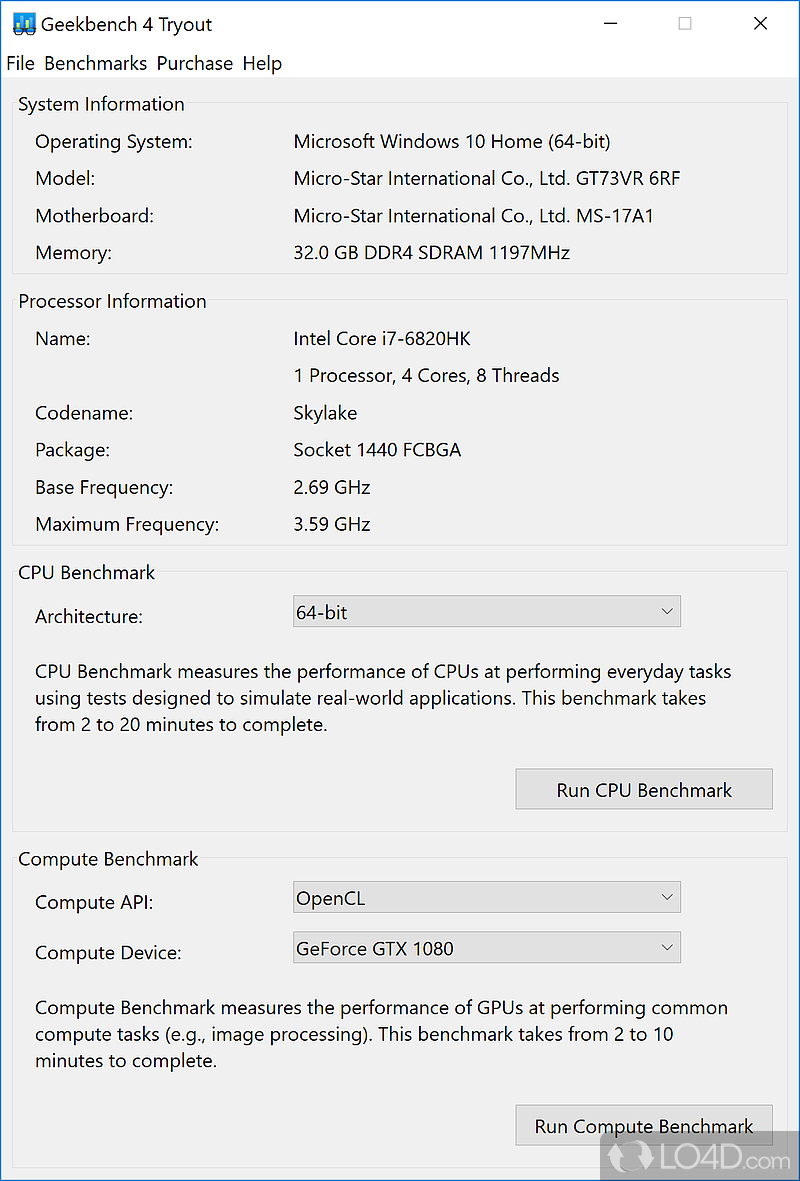 geekbench for pc