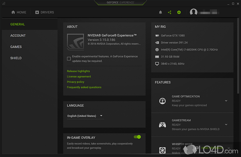 geforce experience wont optimize