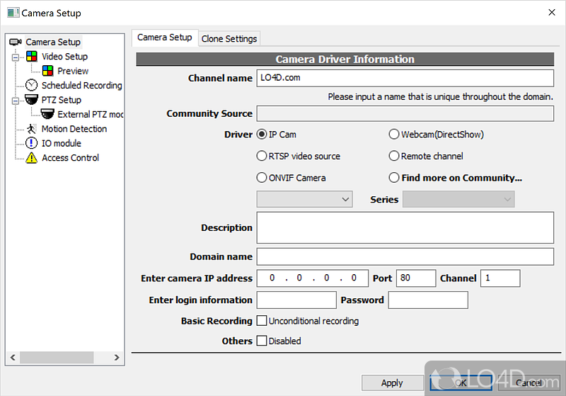 View and manage cameras from a web interface - Screenshot of Genius Vision NVR Software CmE