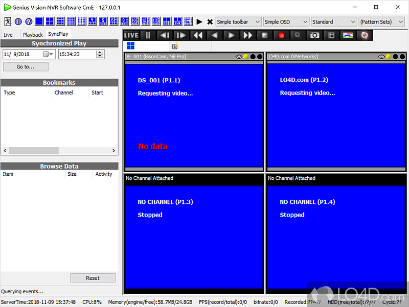 Genius Vision NVR Software CmE screenshot