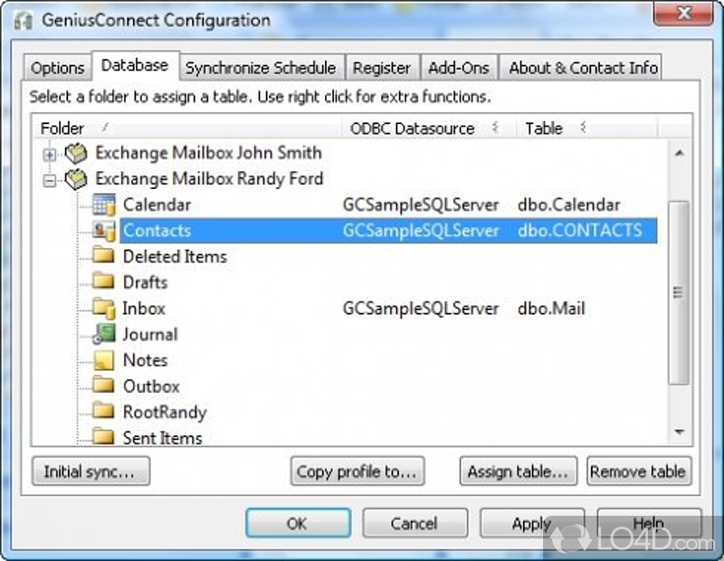 A powerful data synchronizing tool - Screenshot of GeniusConnect