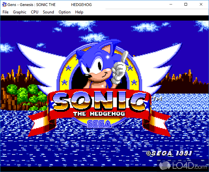Sega 16bits Emulator software - Screenshot of Gens