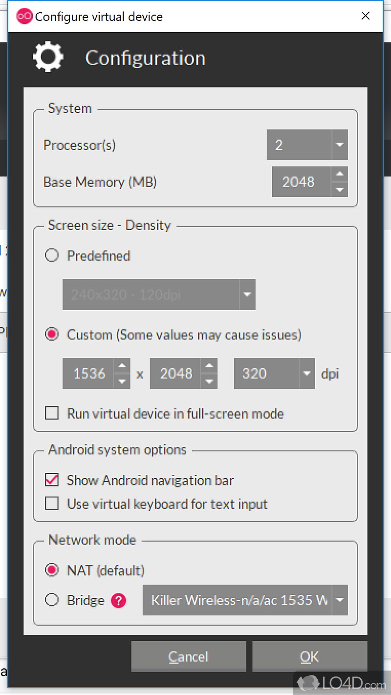 Test and manage Android on Windows - Screenshot of Genymotion Free