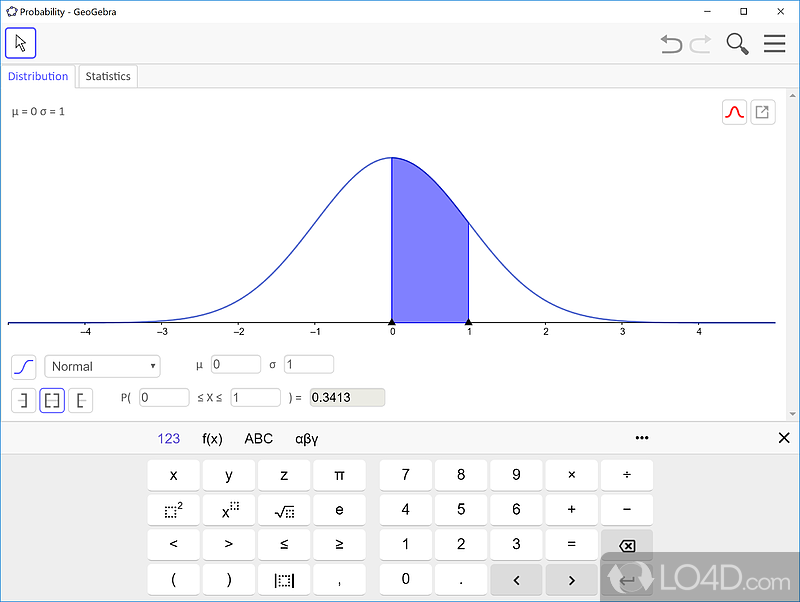 Flexible and free mathematical software - Screenshot of GeoGebra